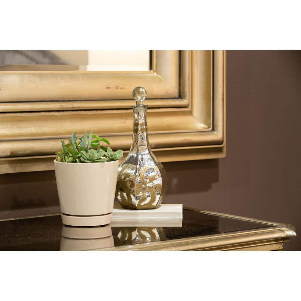 Trendspot 6 in. Oatmeal Knack Ceramic Planter Set of 2 ECR01721S-06W2