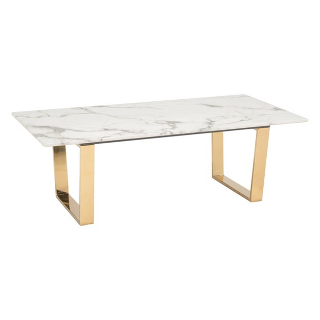 Rectangular Coffee Table Stone gold Zm Home