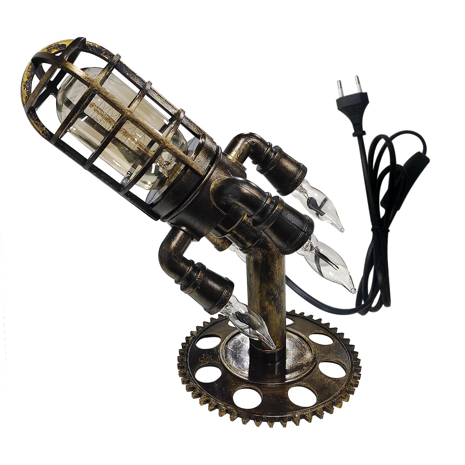 Steampunk Rocket Lamp