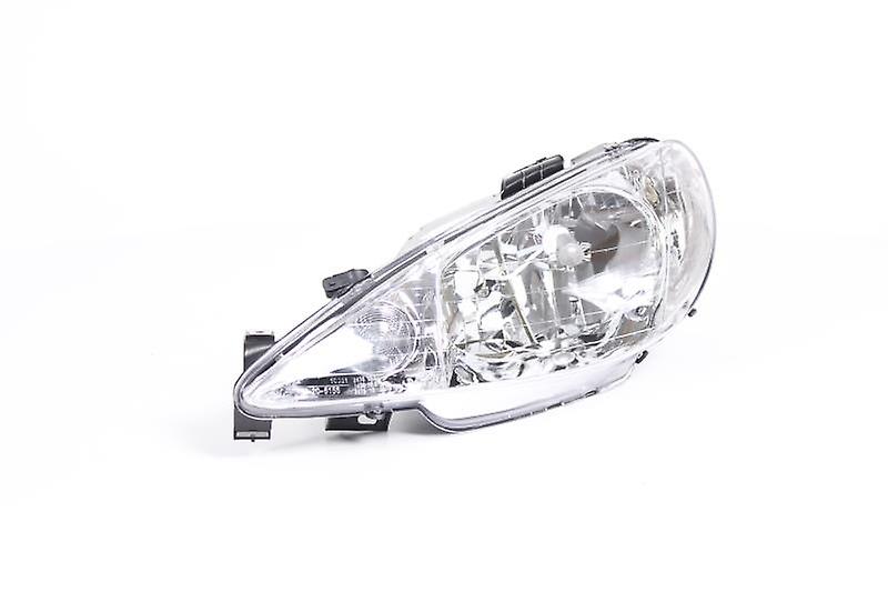 Left Headlamp (Electric no Motor Hatchback Models) For Peugeot 206 Van 2003-2006