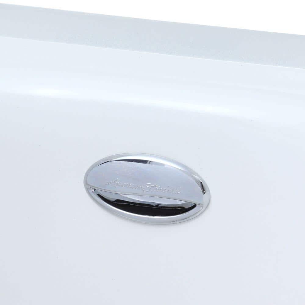 American Standard Princeton 72 in x 100 in Soaking Bathtub with Right Hand Drain in White