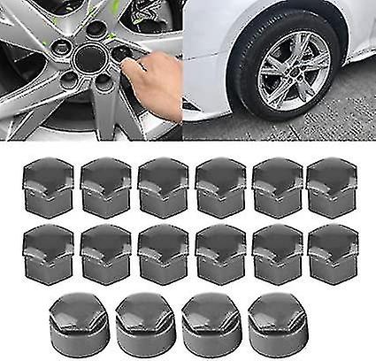 20pcs 17mm Wheel Nut Cover， Hex Wheel Bolt Nut Cap， Car Wheel Nut Covers， Wheel Nut Rim Cover For Mo