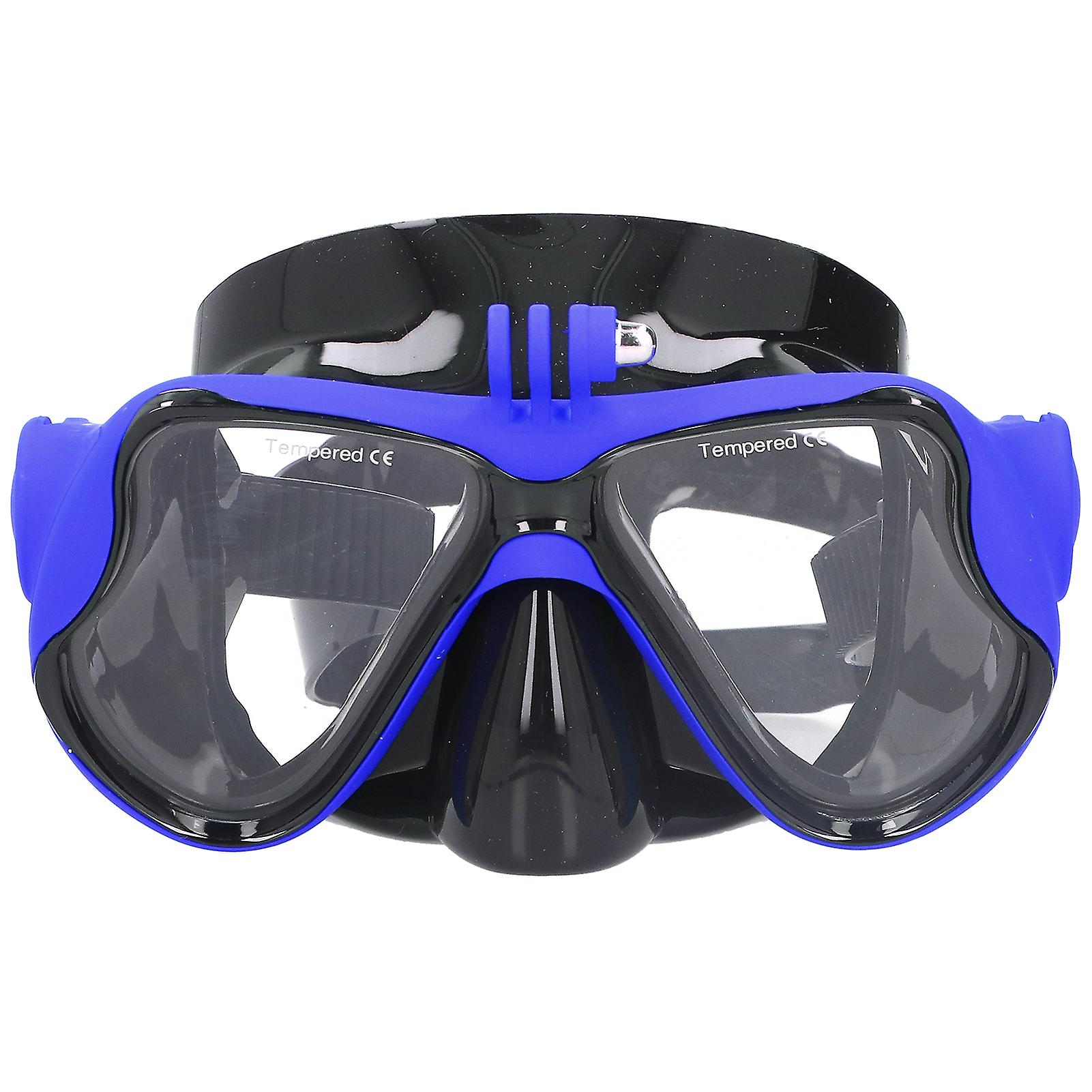 Silicone Diving Swimming Goggles Snorkeling Goggles For Osmo Action Camera Seriesblue