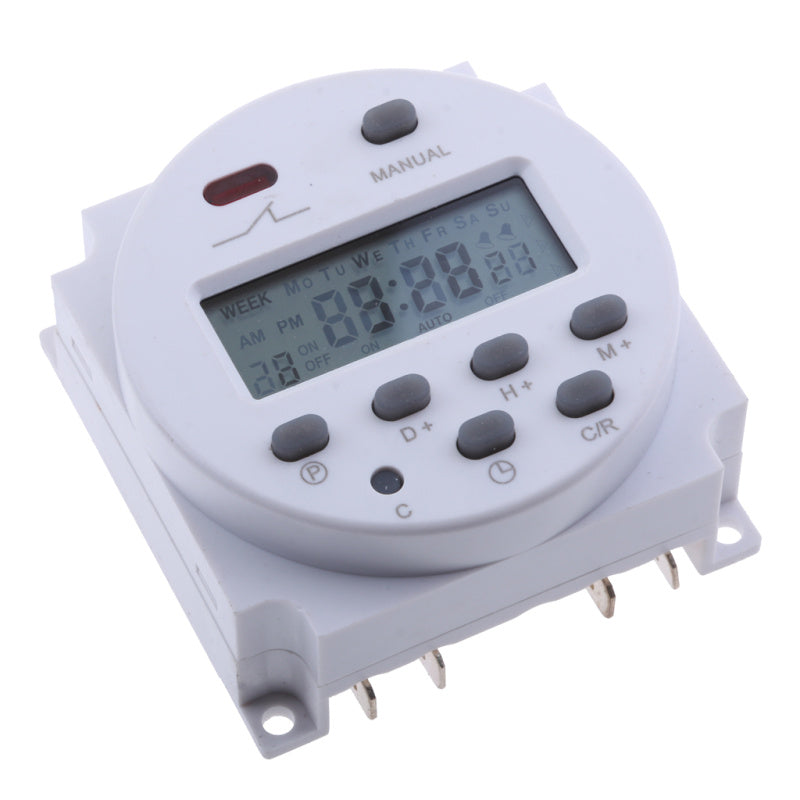 DC 12V Digital LCD Programmable Timer Relay Time Of Weekly Electronic