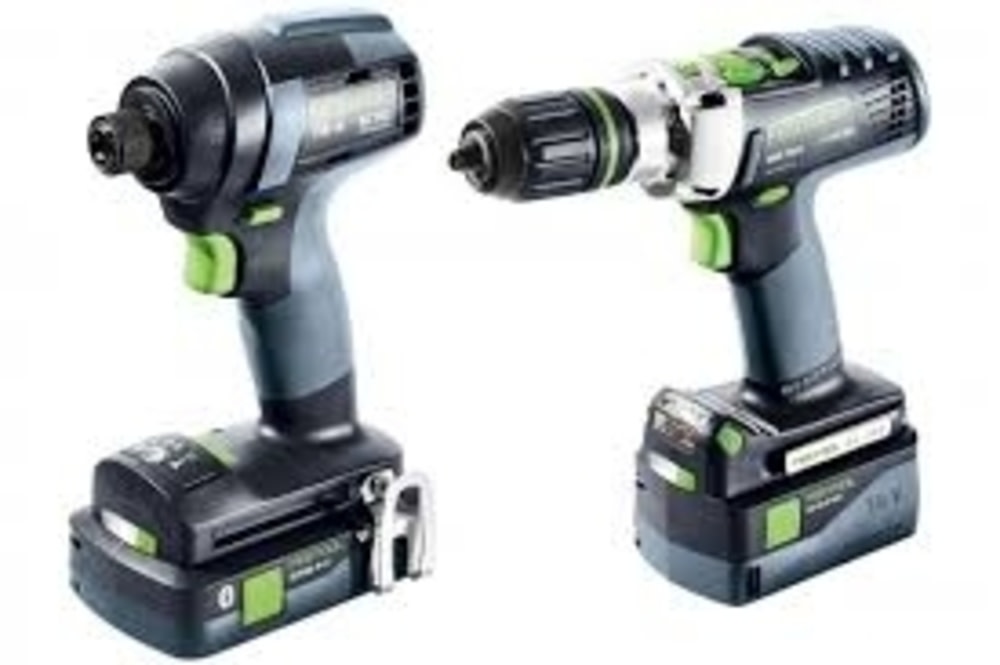 Festool TID 18 Impact Driver + PDC 18 Cordless Percussion Impact Drill Driver 4.0Ah Combo Kit 576490