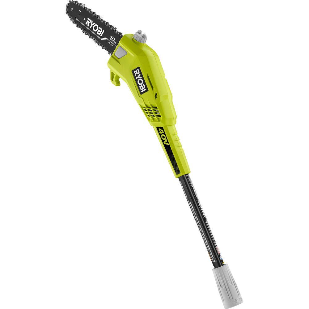 RYOBI 40V 10 in. Cordless Battery Pole Saw with 2.0 Ah Battery and Charger RY40560