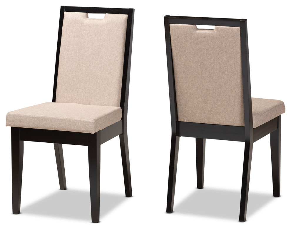 Billy Modern 2 Piece Dining Chairs   Transitional   Dining Chairs   by Baxton Studio  Houzz