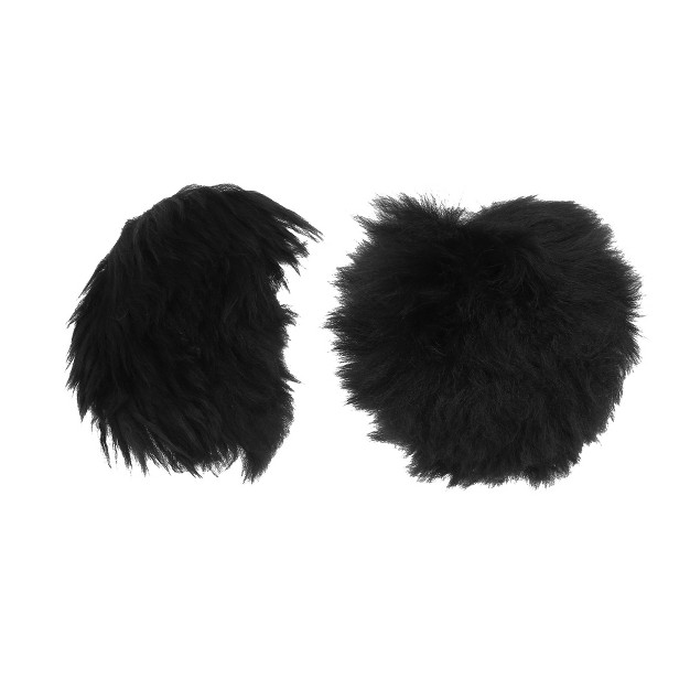 Unique Bargains Fluffy Car Steering Wheel Cover Fit For 15inch Soft Fluffy Handbrake Cover Gear Shift Boot Cover Universal Long Hair 1 Set