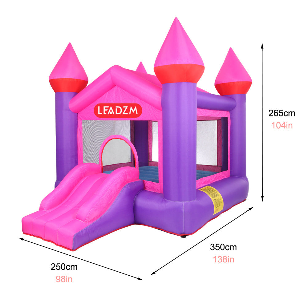 Inflatable Bounce House for Kids, 420D Oxford Cloth Bouncy Castle with Slide/Blower