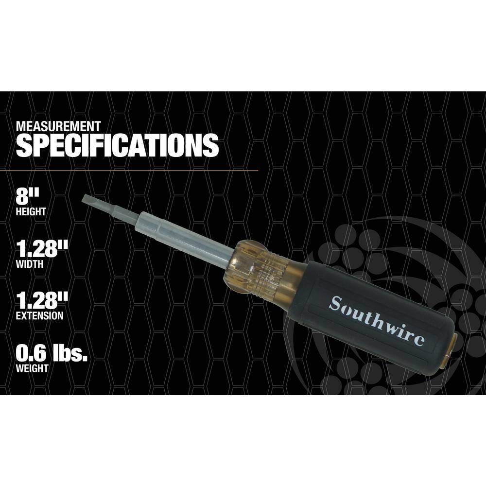 Southwire 6-In-1 Screwdriver with Precision Bit 65028840