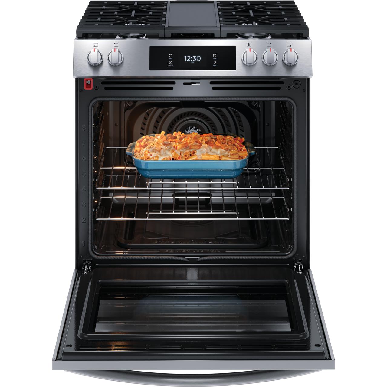 Frigidaire Gallery 30-inch Gas Range with Convection Technology GCFG3060BF