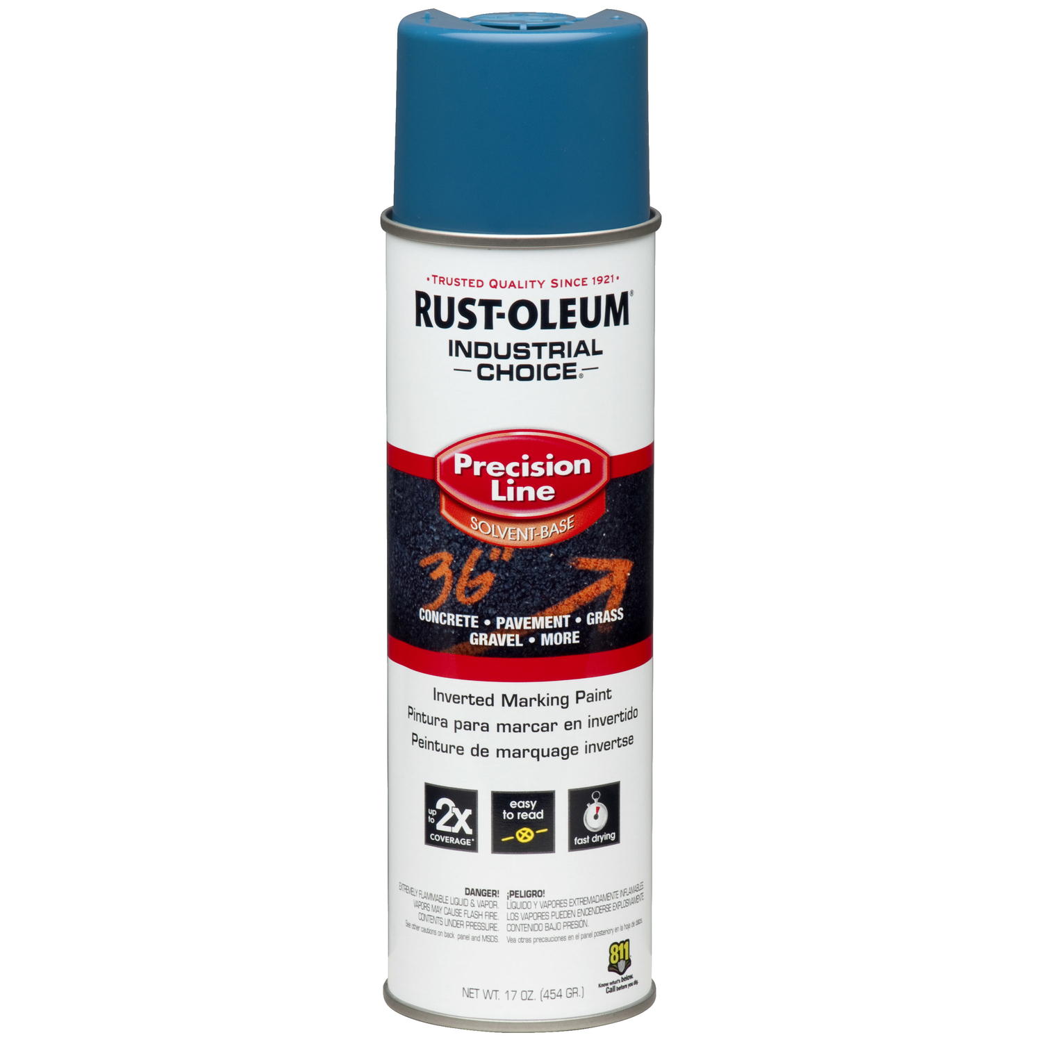 Rust-Oleum Industrial Choice Blue Inverted Marking Paint 17 oz