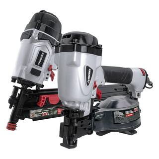 Husky Pneumatic 21-Degree 3-12 in. Framing Nailer and 15-Degree 1-34 in. Coil Roofing Nailer with Nails Combo Kit (2-Pieces) DP21CN45