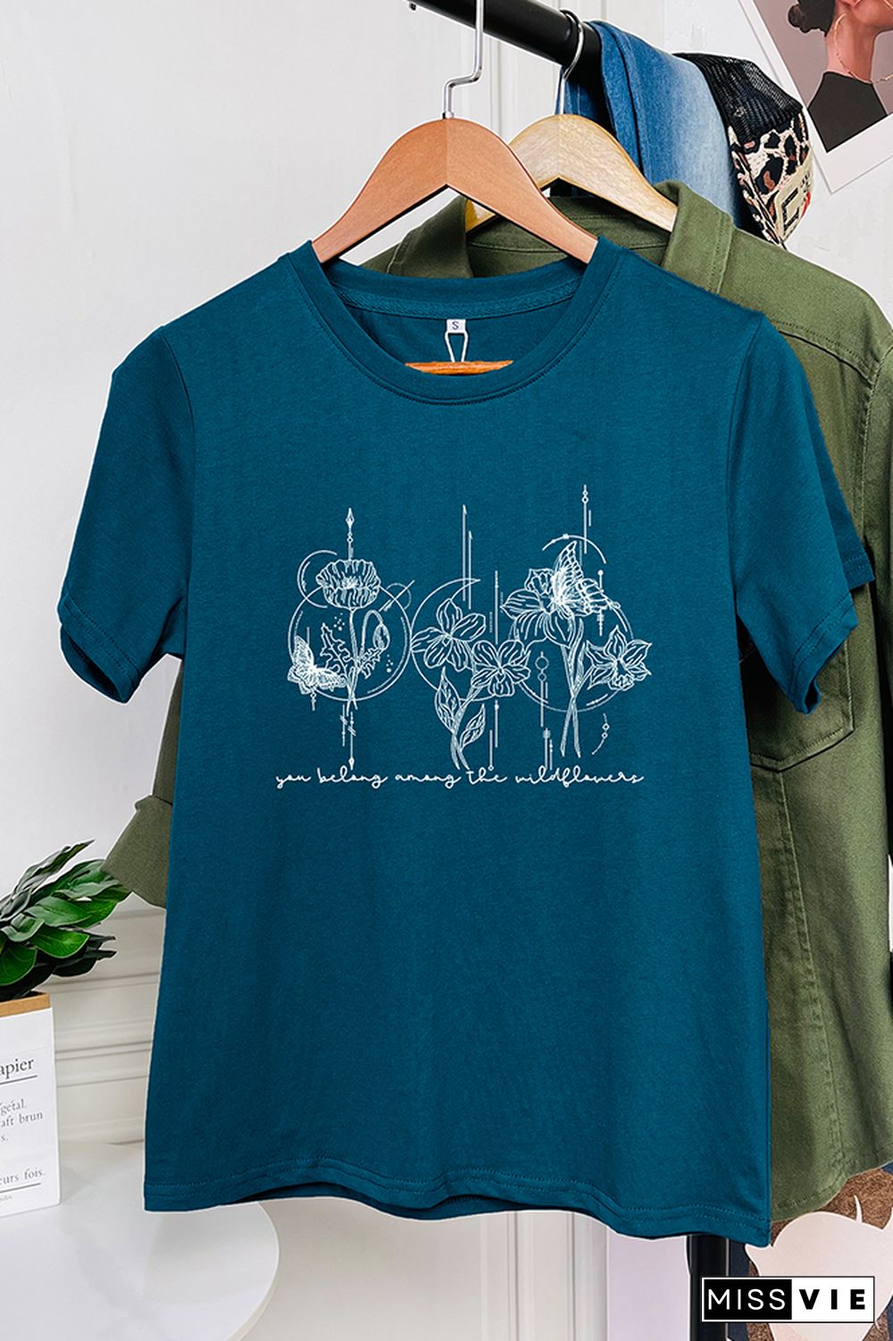 You Belong Among the Wildflower Graphic T-Shirt Wholesale