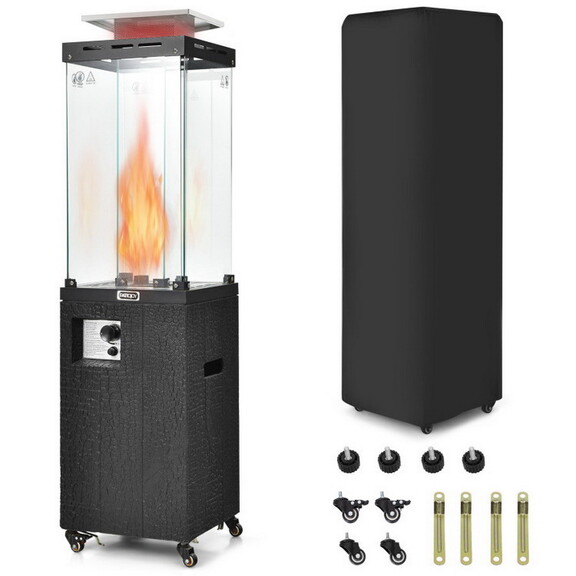 Costway 18350276 41 000 BTU Propane Patio Heater w...