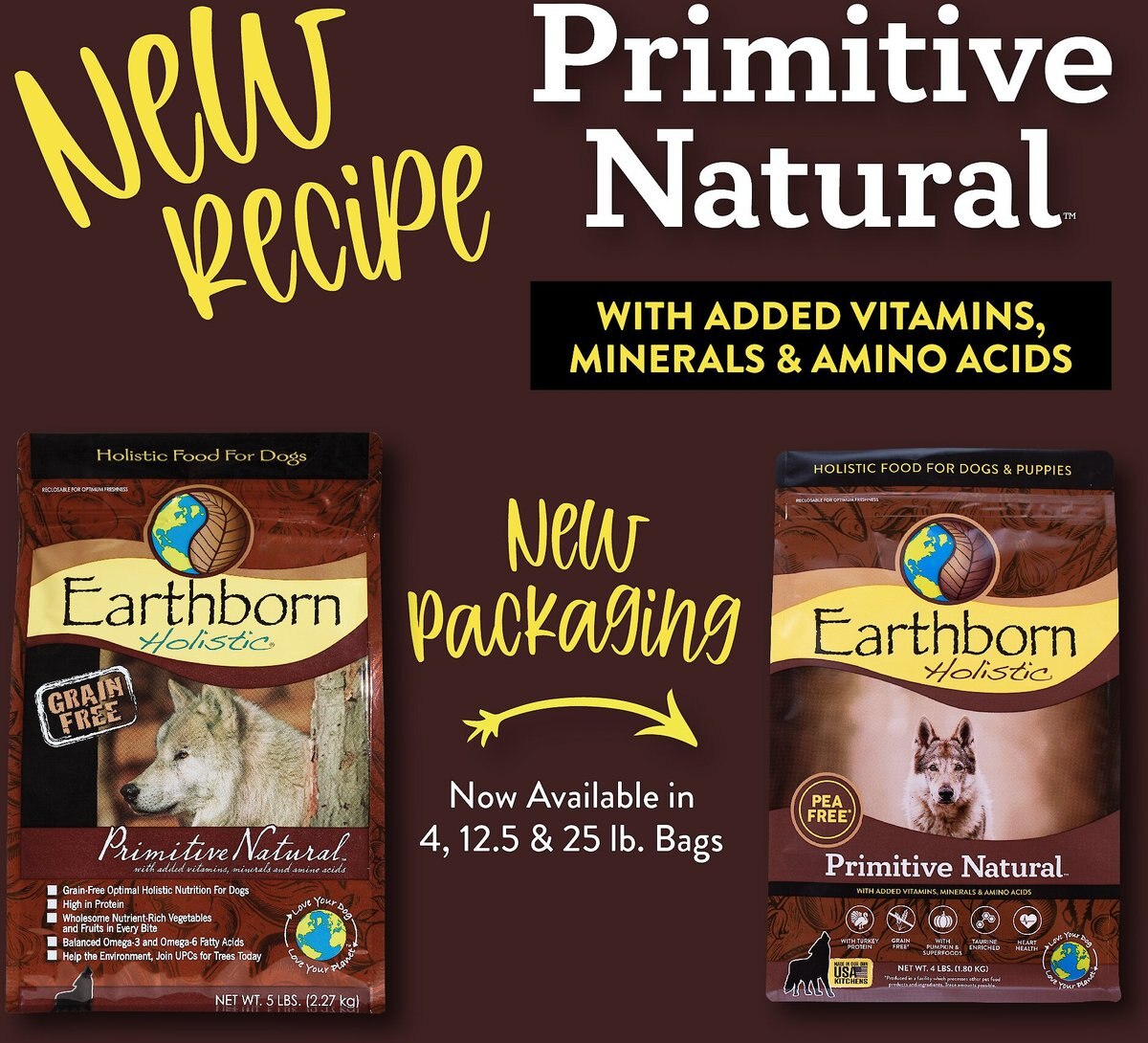 Earthborn Holistic Primitive Natural Grain-Free Natural Dry Dog Food