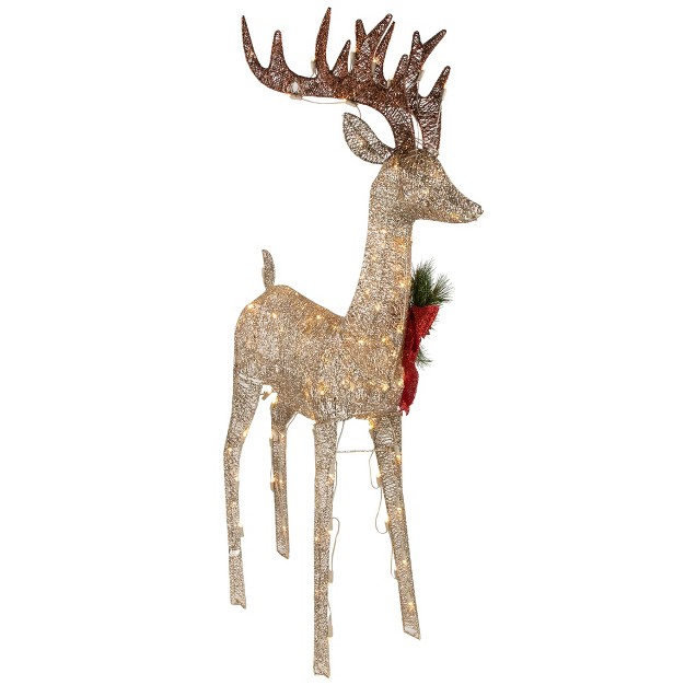 Pre lit Led Champagne Deer Outdoor Christmas Decoration