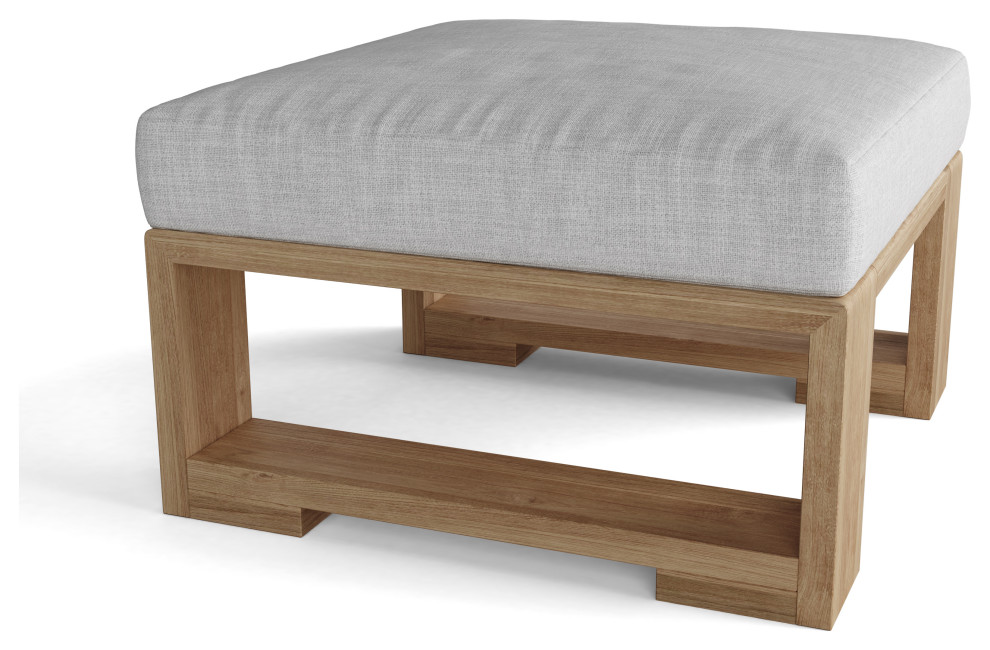 Capistrano Deep Seating Ottoman   Contemporary   Outdoor Footstools And Ottomans   by Anderson Teak  Houzz