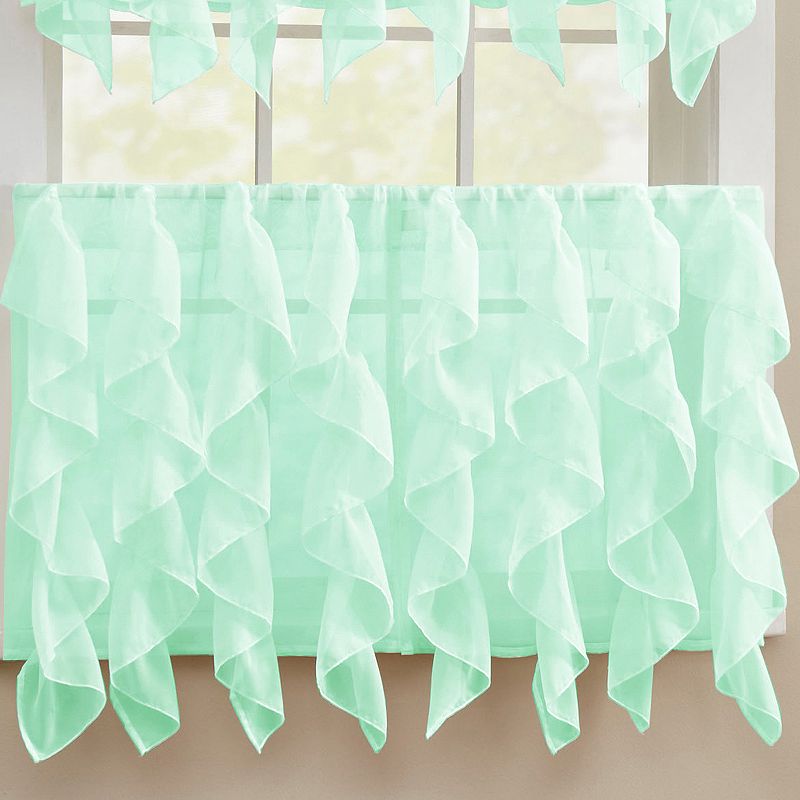 Sweet Home Sweet Home Collection Sheer Voile Vertical Ruffle Valence