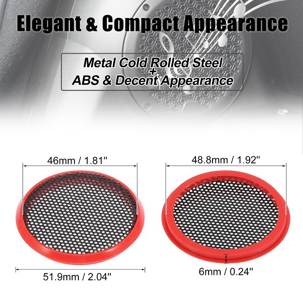 Unique Bargains Mesh Car Audio Speaker Cover 2 Pcs