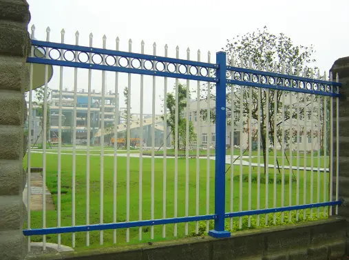 Professional manufacturer supply powder coated 8 ft high wrought iron security fence