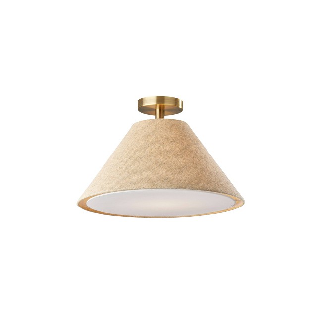 Hadley Flush Mount Pendant Antique Brass Adesso