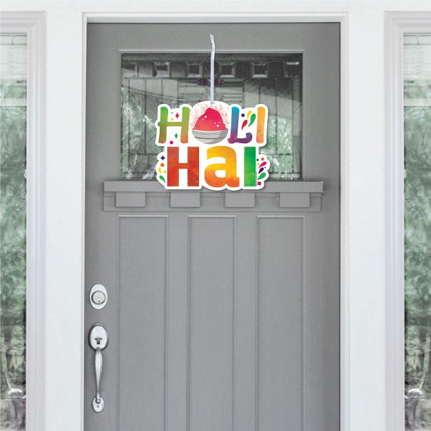 Big Dot Of Happiness Holi Hai Hanging Porch Festival Of Colors Party Outdoor Decorations Front Door Decor 1 Piece Sign