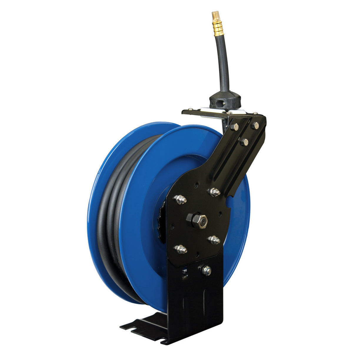 Cyclone Pneumatic 0.375in. x 25ft 300 PSI Retractable Air Hose Reel with Rubber Hose