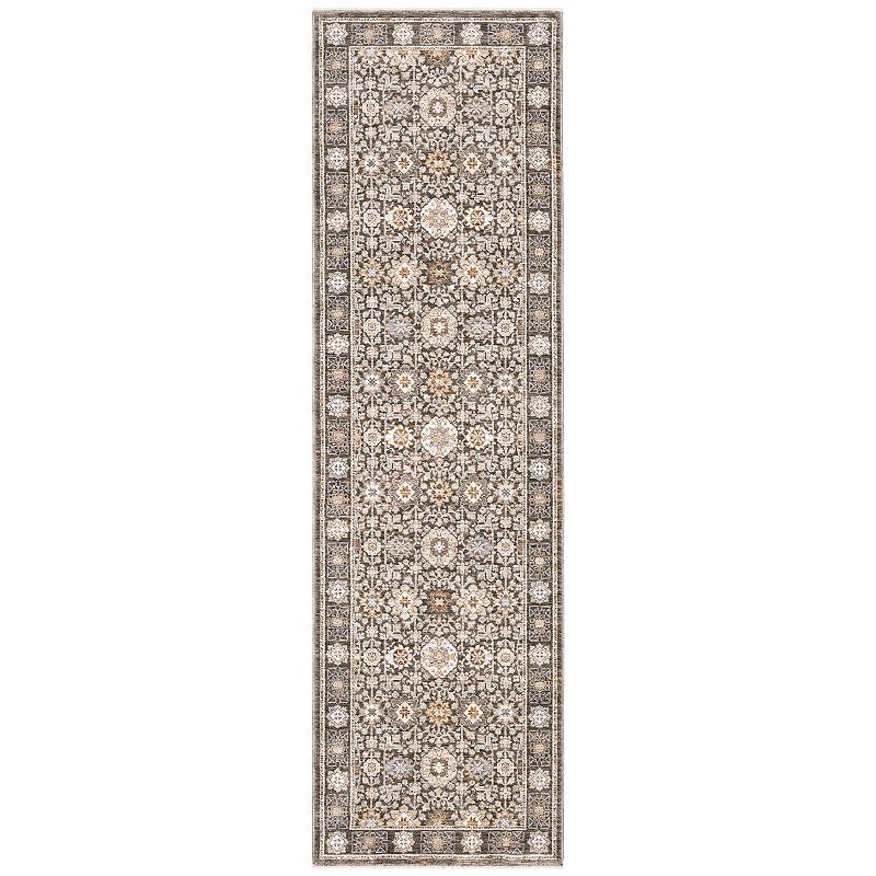 StyleHaven Mascotte Vintage Floral Fringed Area Rug