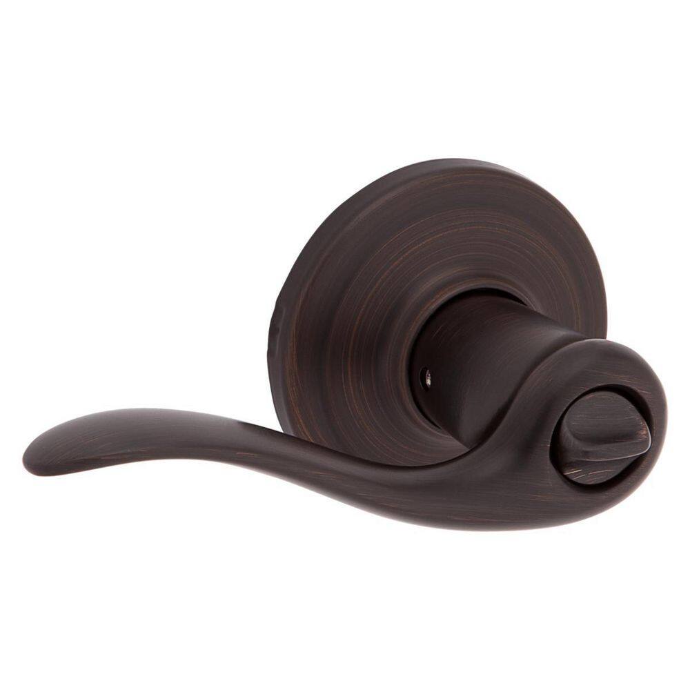 Kwikset Tustin Venetian Bronze Exterior Entry Door Handle Featuring SmartKey Security 740TNL 11P SMT CP K4