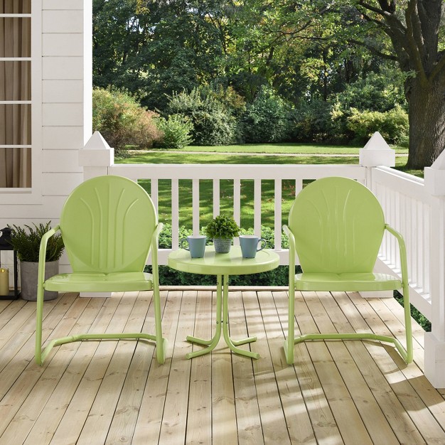 Griffith 3pc Outdoor Conversation Set Key Lime Crosley