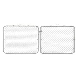 Everbilt 10 ft. W x 4 ft. H Galvanized Steel Drive Fence Gate (2-Pack) 328402EB