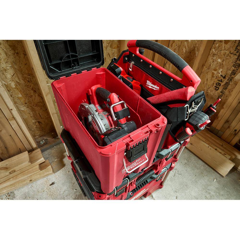 MW PACKOUT 10 in. Compact Portable Tool Box with Adjustable Dividers and Interior Storage Tray 48-22-8422