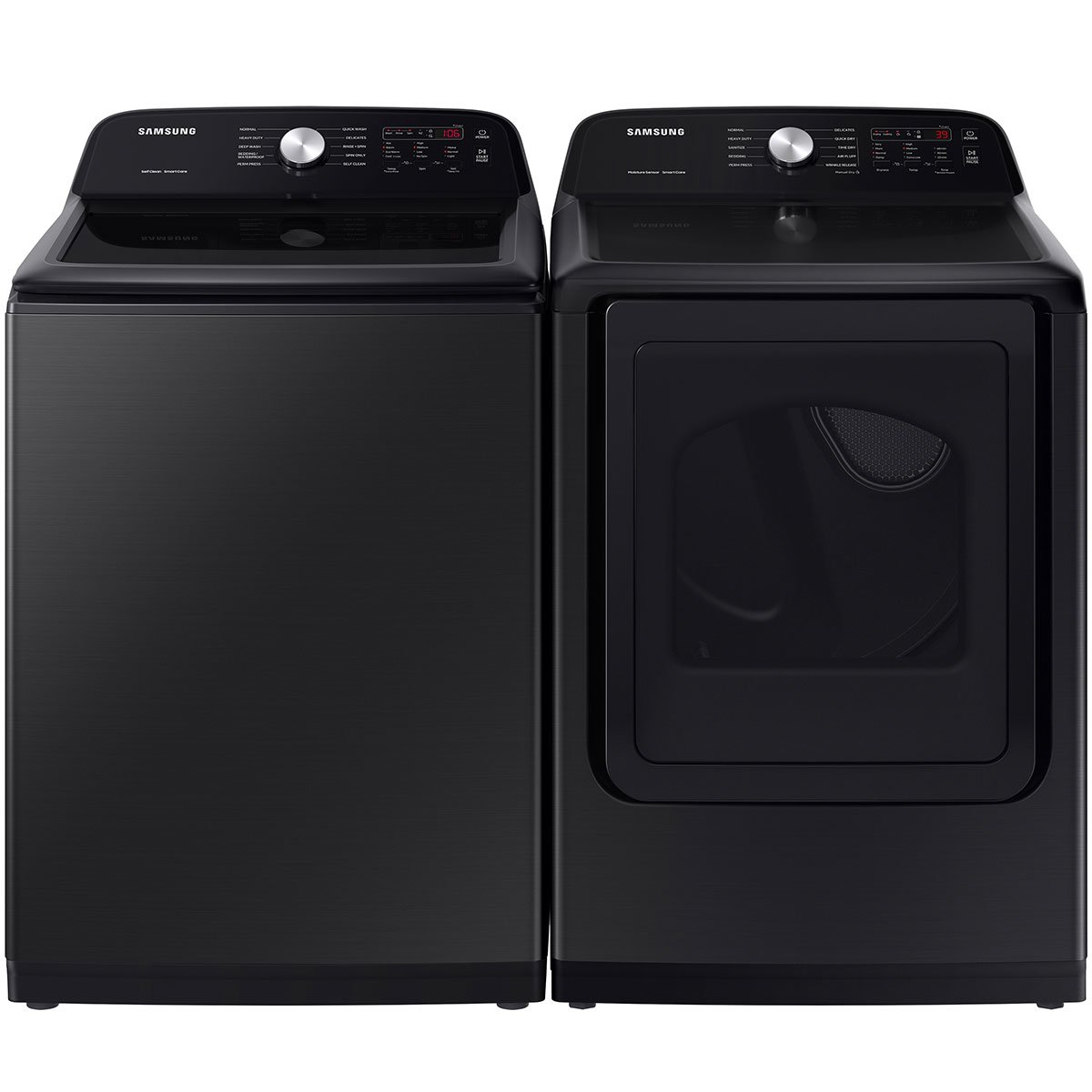  5 Cu. Ft. Brushed Black Large Capacity Top Load Washer With Deep Fill And EZ Access Tub