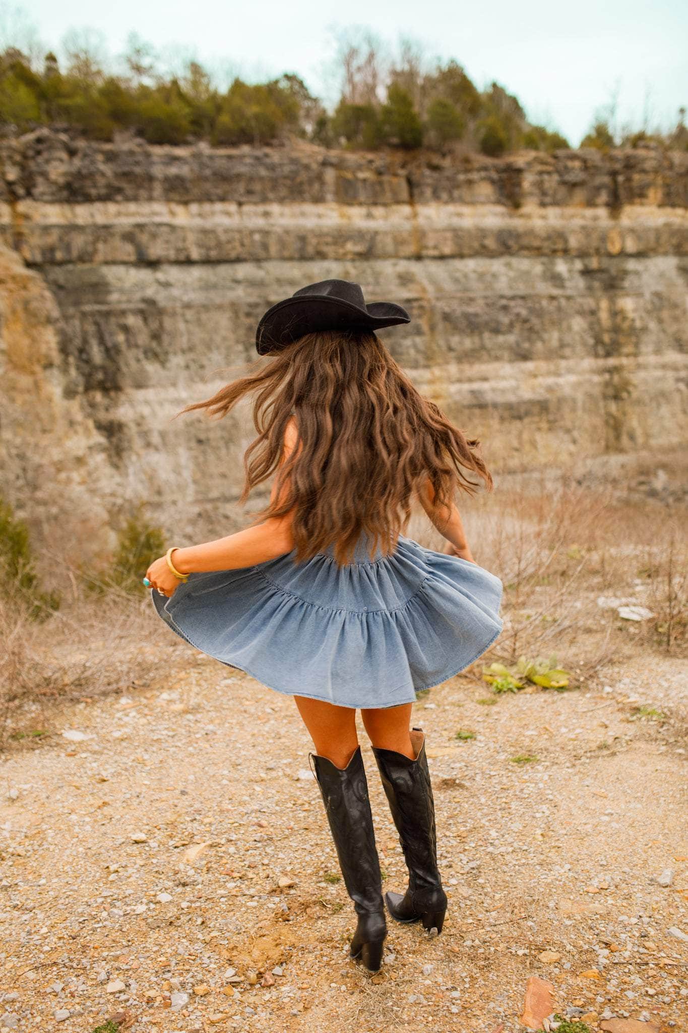 [Pre-Order!] Countryside Denim Romper
