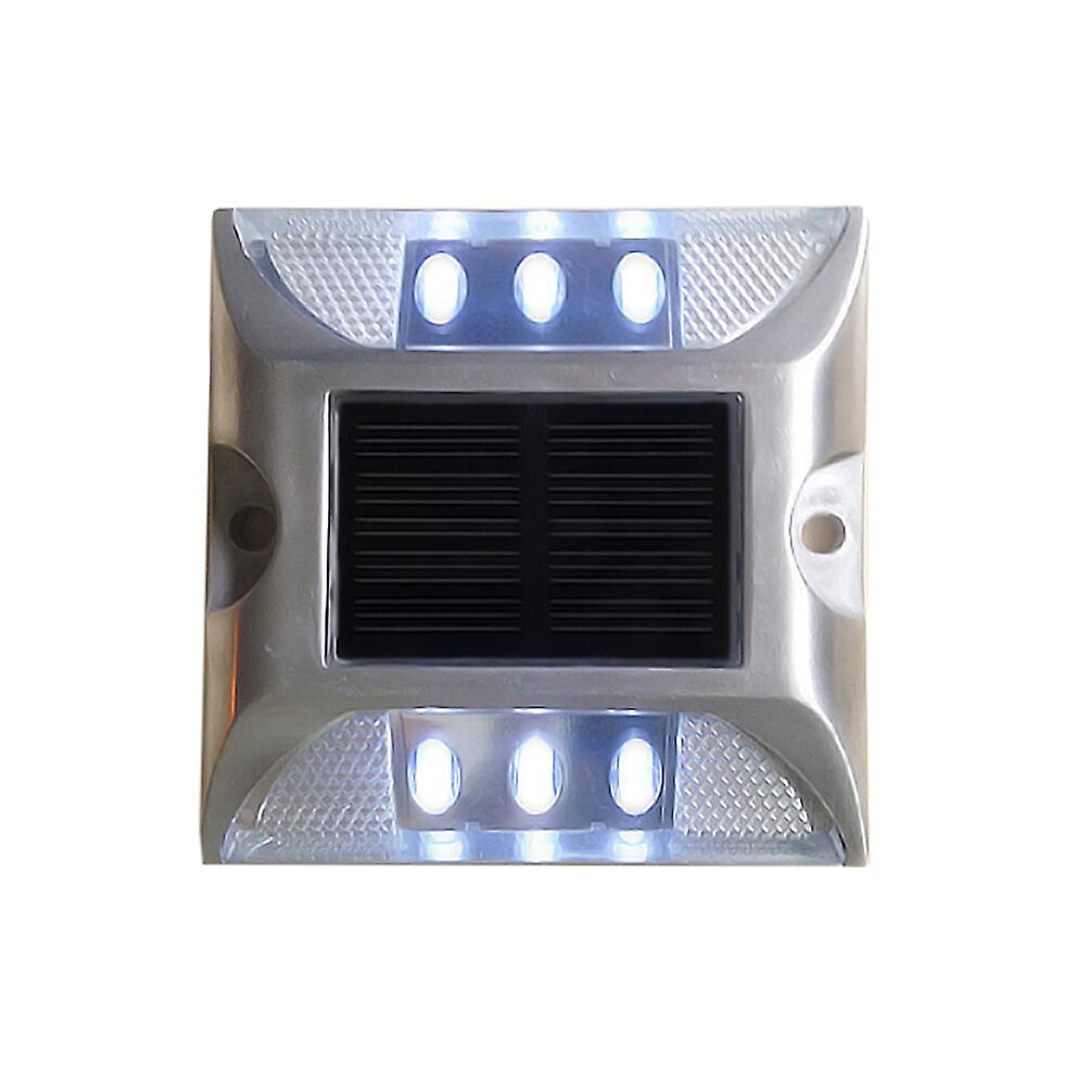 Solar Pathway Marker Led Dock Light Waterproof Security Warning Lights White Led Light Road Stud Light For Patio Yard Home Pathway Stairs Garden