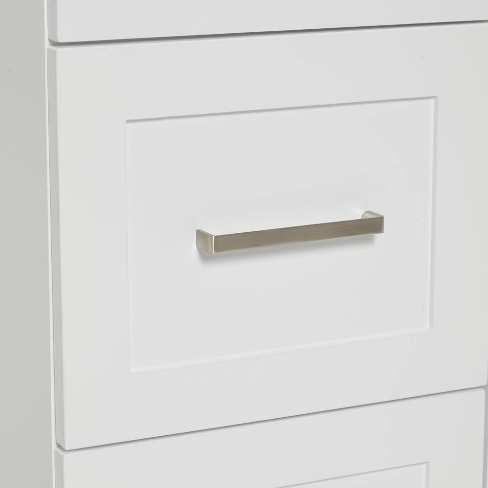 ARIEL Hamlet 54 in. W x 21.5 in. D x 33.5 in. H Bath Vanity Cabinet Only in White F055S-BC-WHT