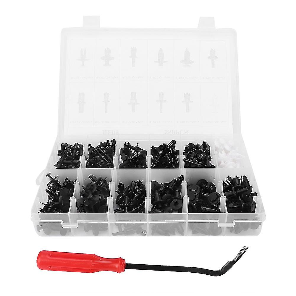 350Pcs Plastic Push Pin Rivet Fasteners Trim Moulding Clip with 1Pc Screwdriver 2E1857784