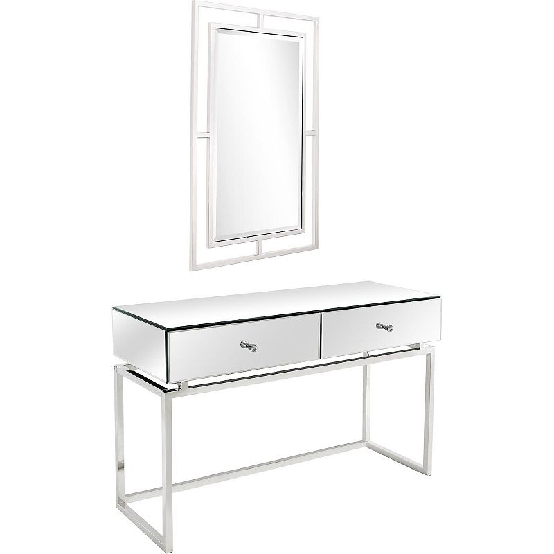 Camden Isle Addison Wall Mirror and Console Table