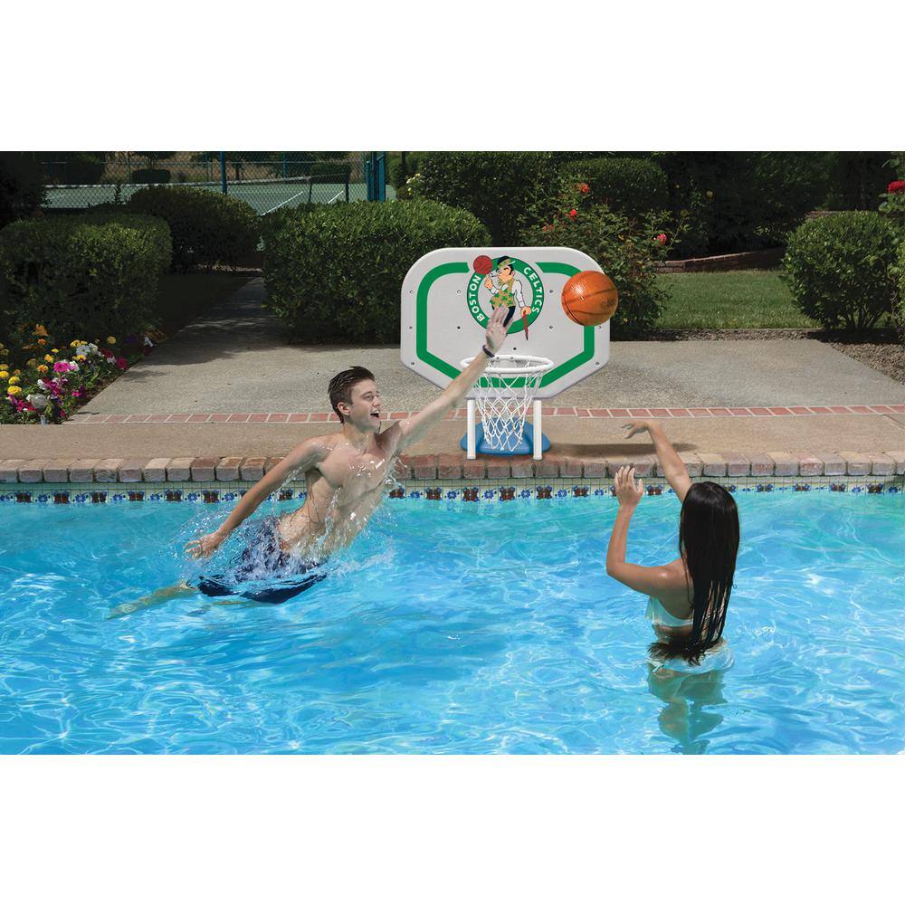 Poolmaster Boston Celtics NBA Pro Rebounder Swimming Pool Basketball Game 72933