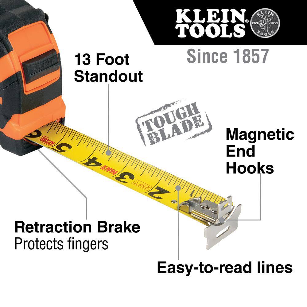 Klein Tools 25 ft. Tape Measure and Folding Jab Saw Tool Set M2O41707KIT