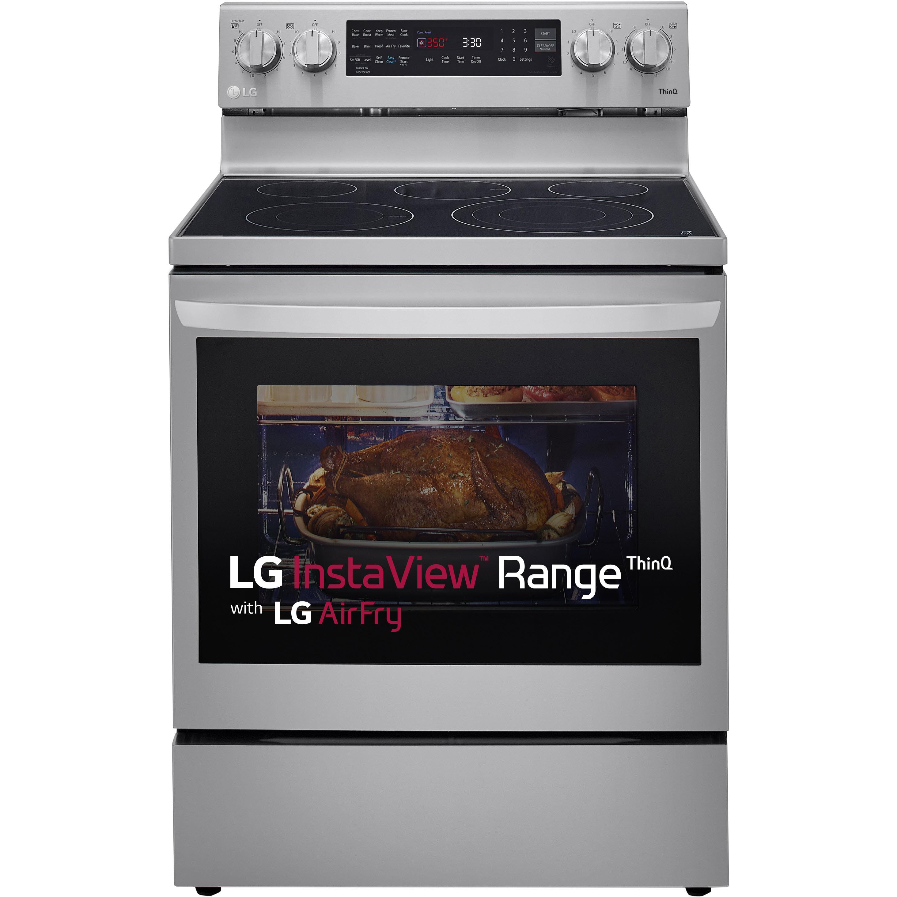 LG 30-inch, 6.3 cu.ft. Freestanding Electric Range with Wi-Fi Connectivity LREL6325F