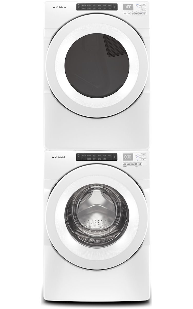 Amana 7.4 Cu. Ft. White Front-Load Electric Dryer With Sensor Drying