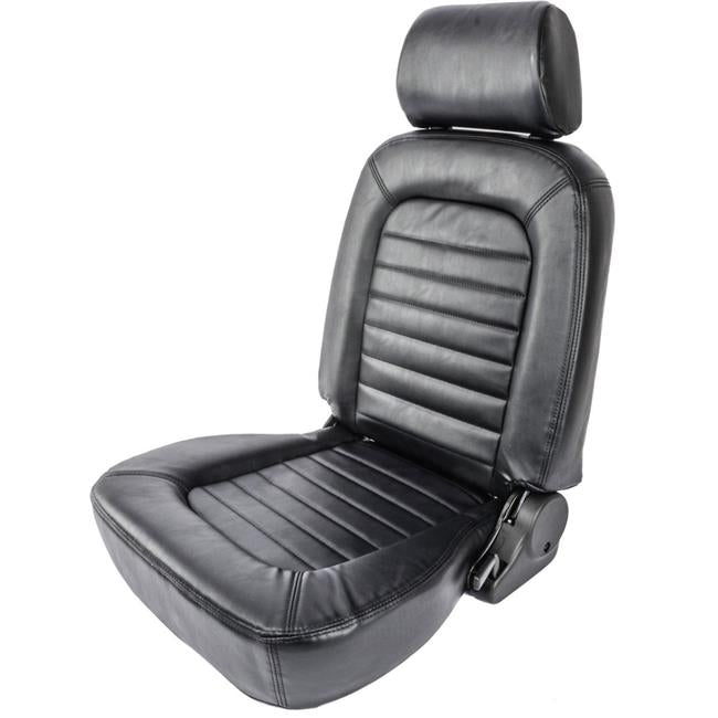 SCAT SCA80-1500-51L Pro90 Recliner Classic Seat with Headrest Low Back Black Vinyl Left