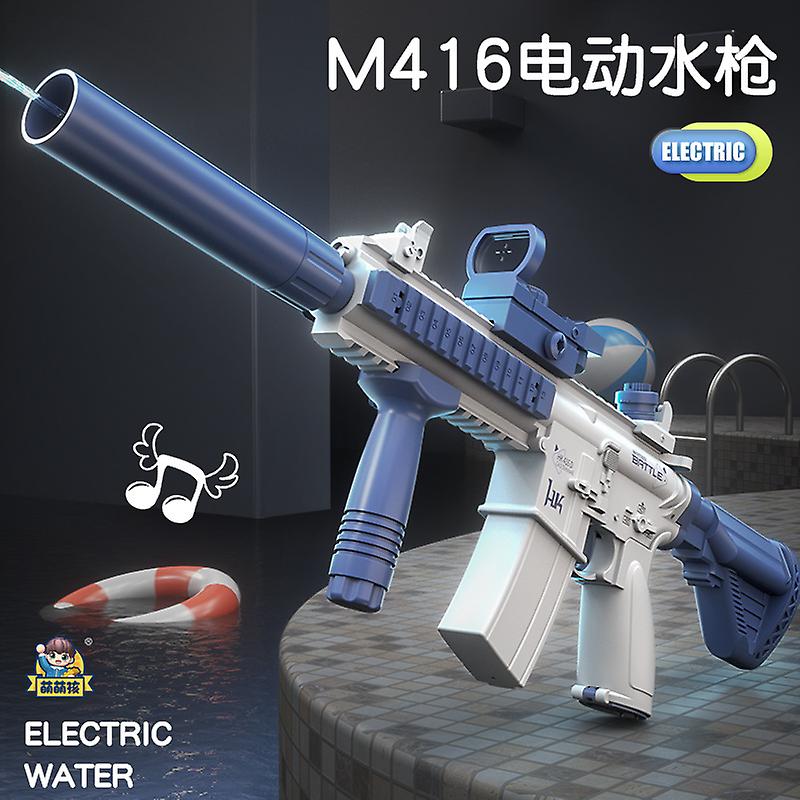 Born Pretty New Electric Burst M416 Toy Water Gun Fully Automatic Launch Summer Beach Swimming Pool Children Outdoor Playing Water Toy Gun