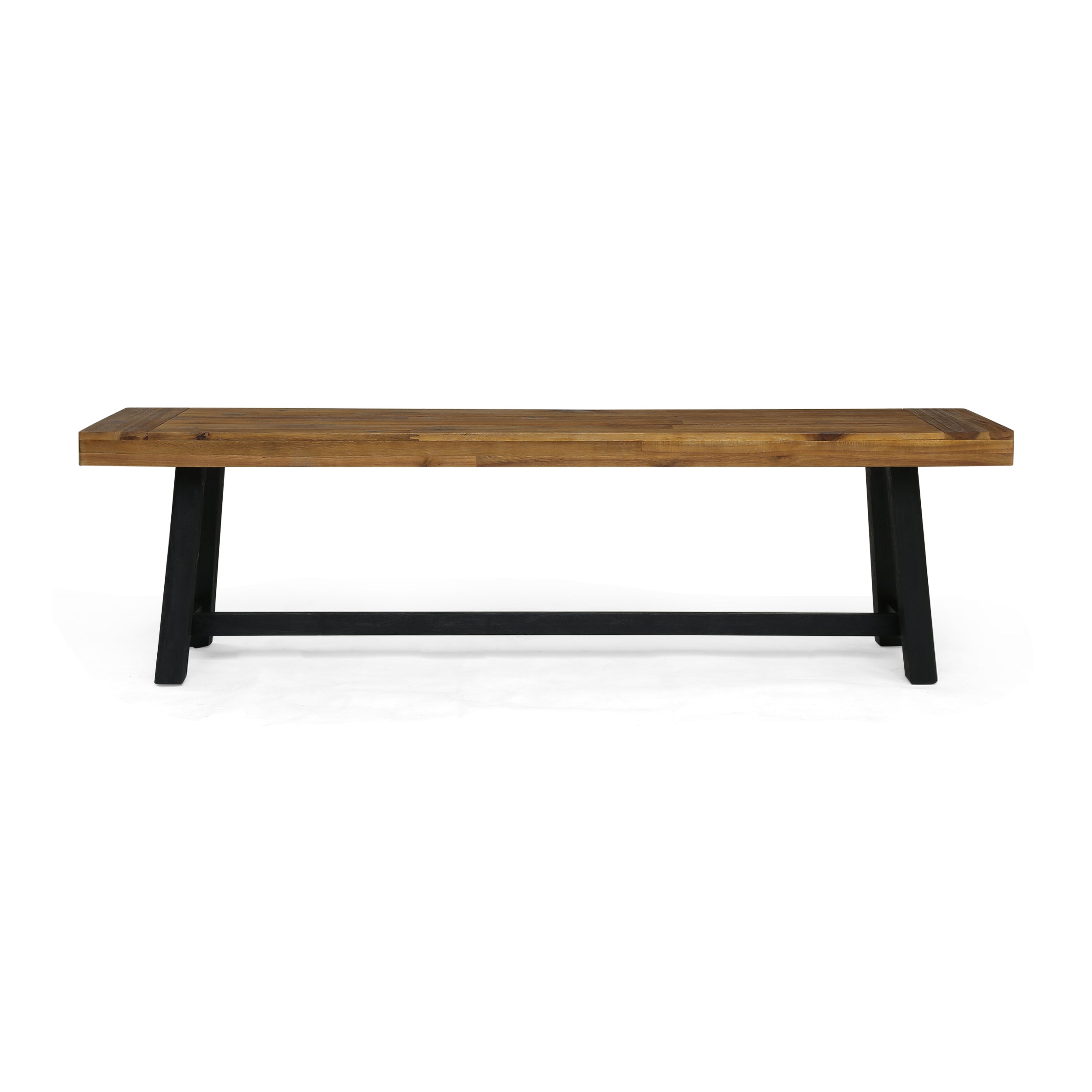 Toby Outdoor Acacia Wood Bench