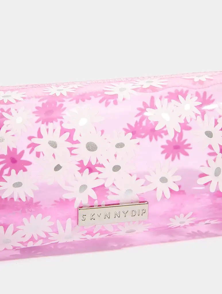 Pink Ditsy Daisy Pencil Case