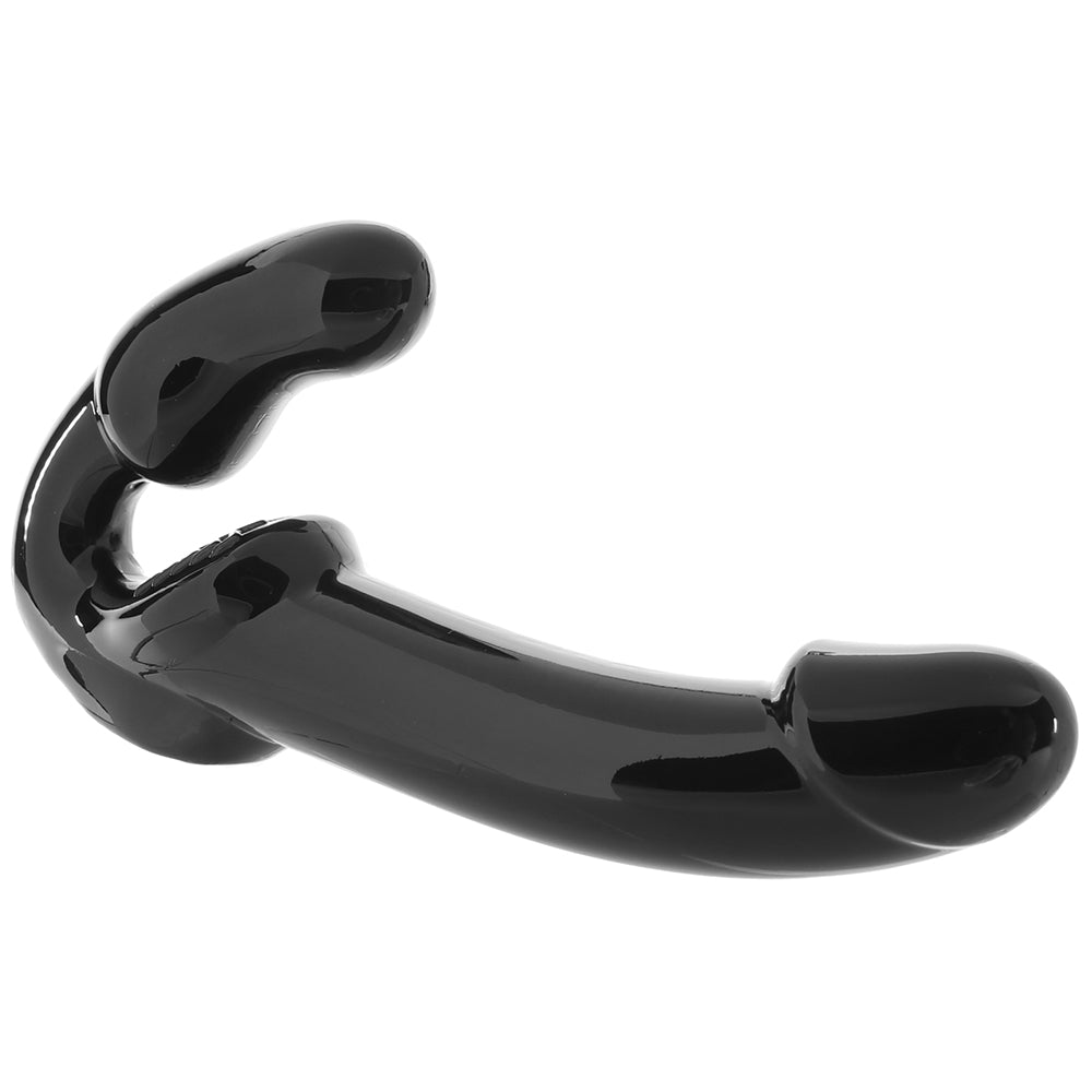 Strap U Revolver Strapless Strap-On Dildo in Black