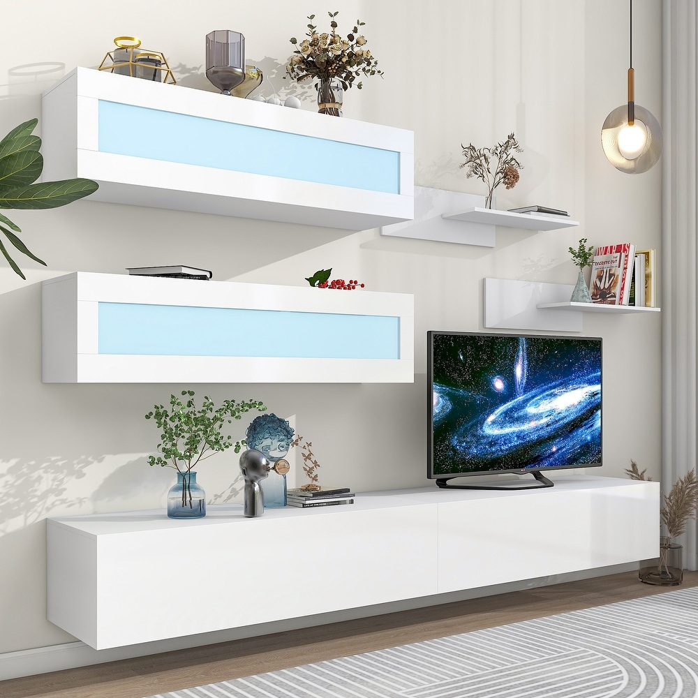 Entertainment Center Wall Mount Floating Stand for 95\