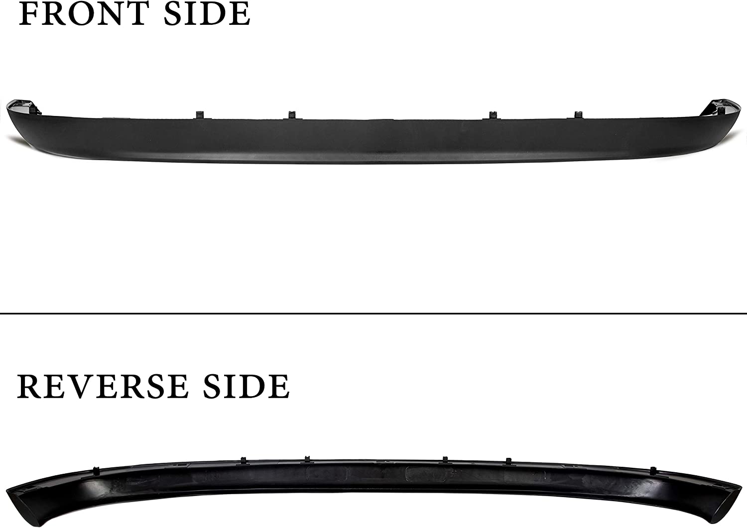 Kojem Front Bumper Air Deflector Dam Lower Lip Spoiler Wing for 2002-2009 Dodge RAM 1500 2500 3500 Replaces CH1090125 55077337AB 55077337AD